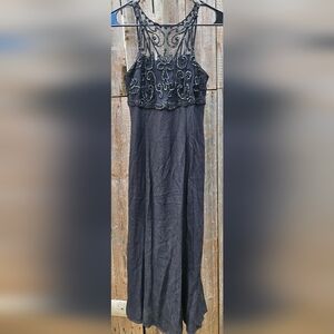 7, Vintage, Blondie and Me Evening by Linda Bernell black halter cocktail prom